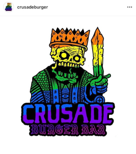 Crusade Burger Bar, located at 209 S Bridge St.
Yorkville, IL 60560, provides customers with unique burgers, delicious sides, boozy cocktails and gigantic freakshakes. Picture of Crusade Burger Bars official logo taken by Photographer Jen Bowman.