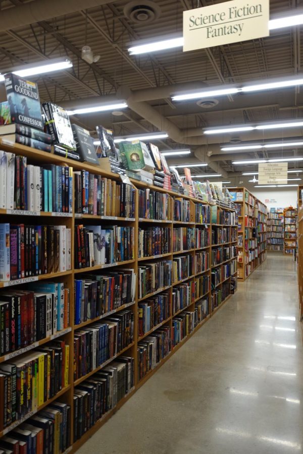 Half Price Books features a variety of books.