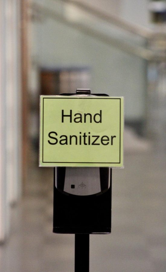 The CDC recommends using hand sanitizer as much as possible, especially in public places, as well as masks and taking care of social distancing. 