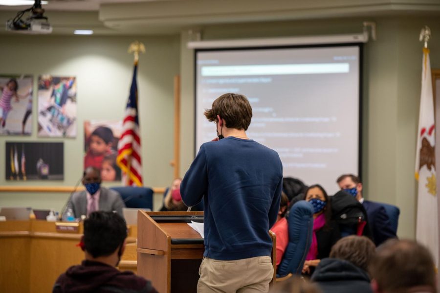 Students spoke at a school board meeting to address their mental health concerns with the district. 