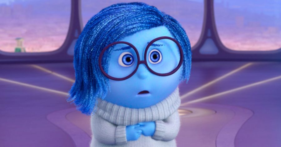 Sadness from Inside Out is a character who can be used to describe how many people feel as a result of the post-holiday blues. 