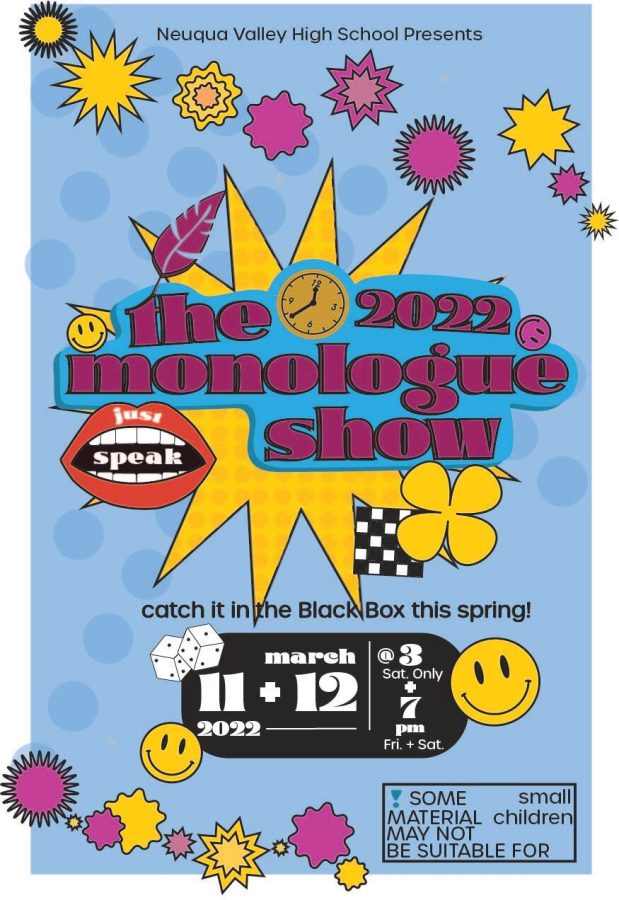 The poster for the Monologue Show coming up this weekend