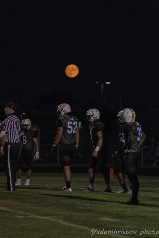 Neuqua Defence Lining up right in front of the moon